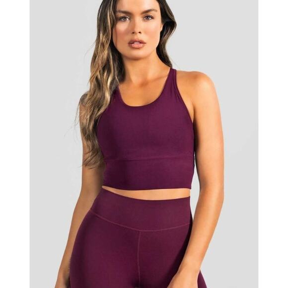 Stori - Perseverance Long Line Bra in Deep Purple - Picture 4 of 4